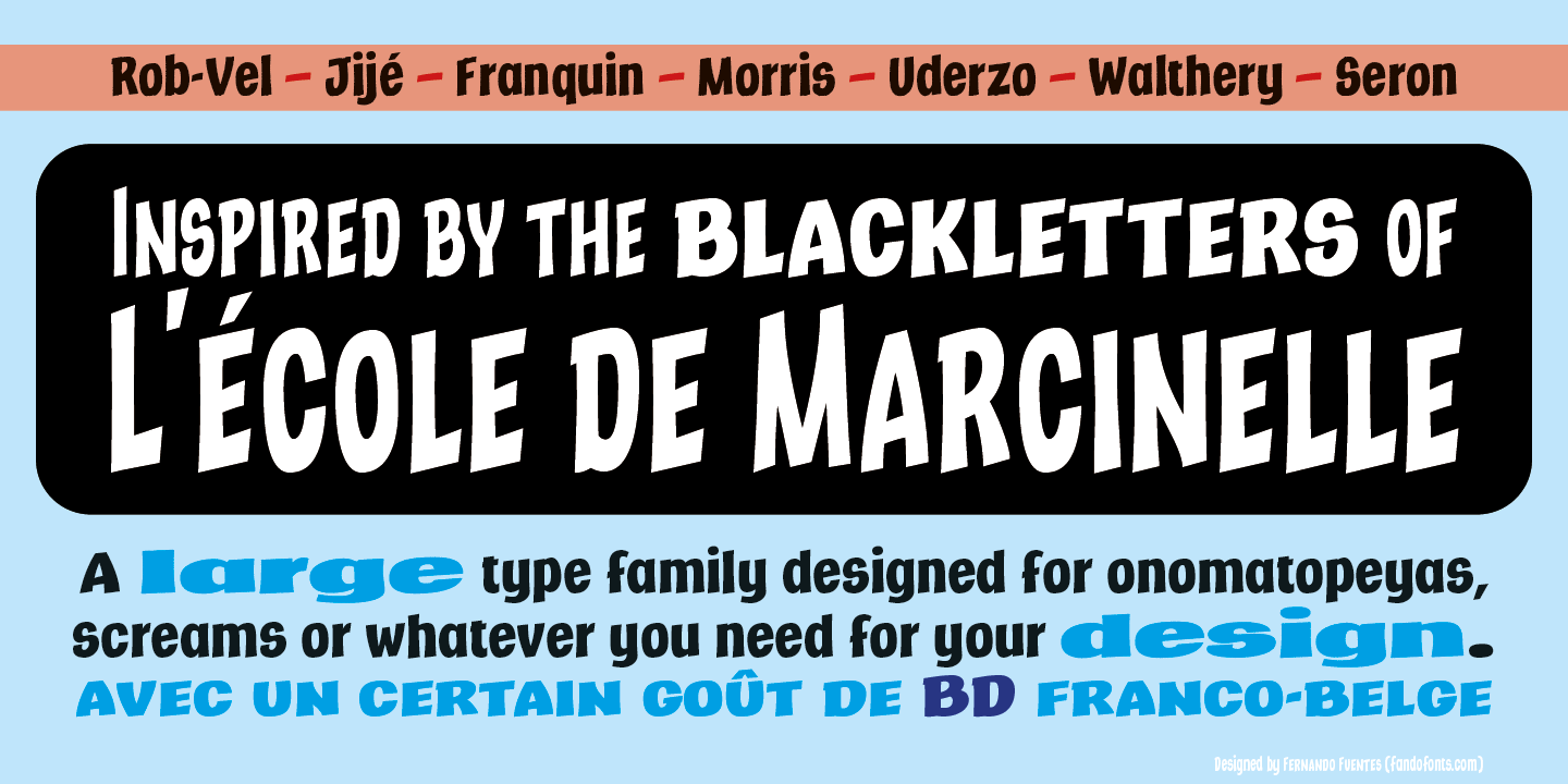 Marcinelle Rough 11 Font preview